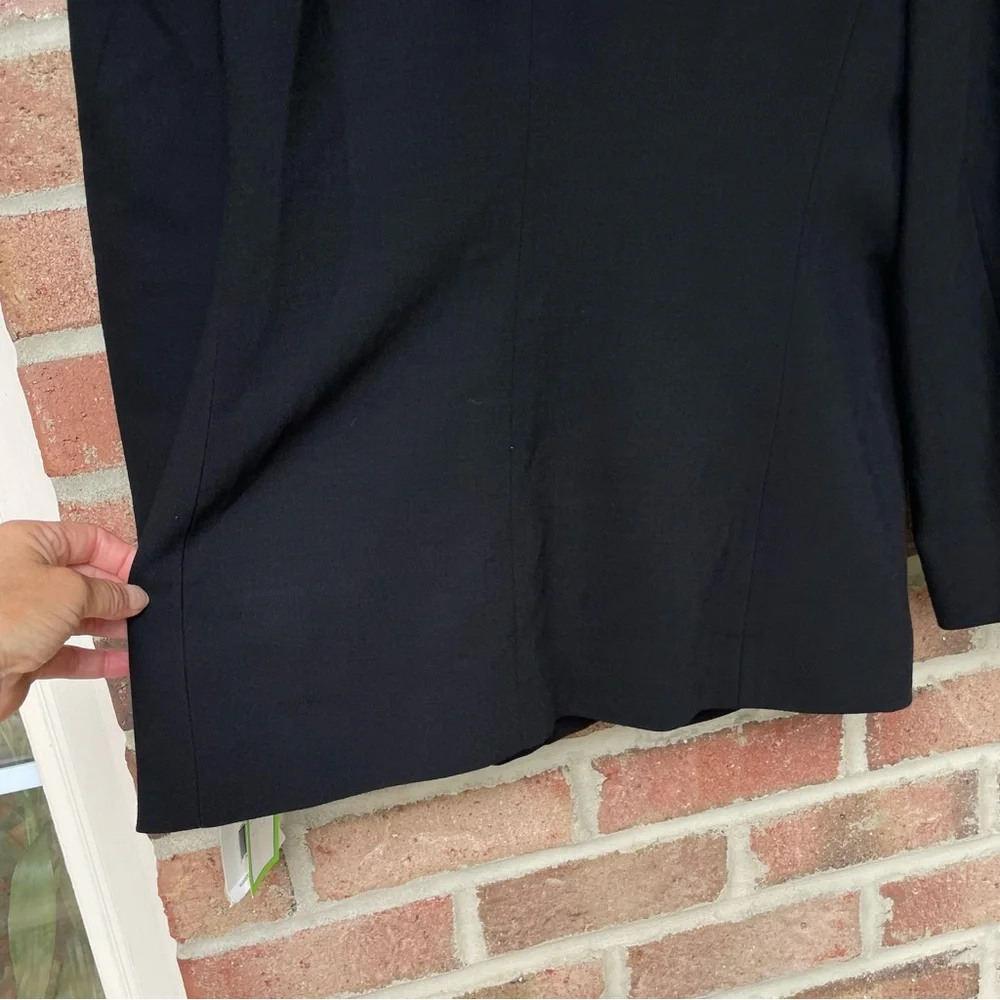 Liz Claiborne black Light Italian Wool Blazer Jacket Women 10P  NWT - Picture 9 of 14